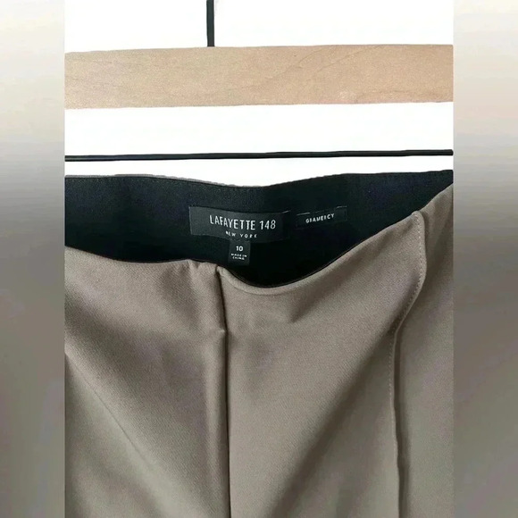 Lafayette 148 Elastic Waist with Side Zip Gramercy Pants Size 10 - Picture 4 of 9